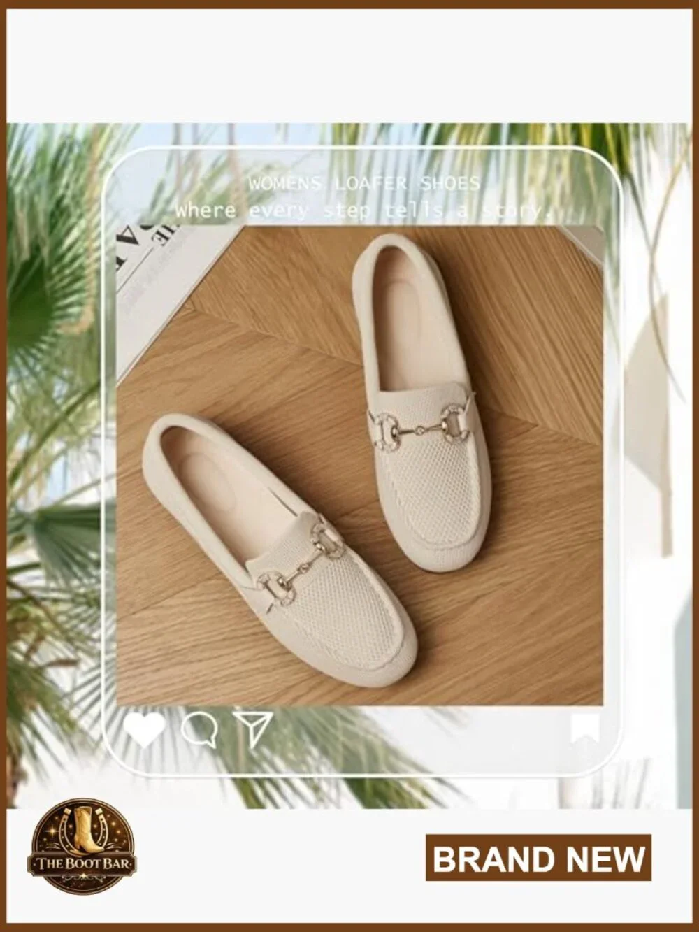 Women's Knit Slip-On Loafers with Memory Foam Arch Support & Breathable Mesh